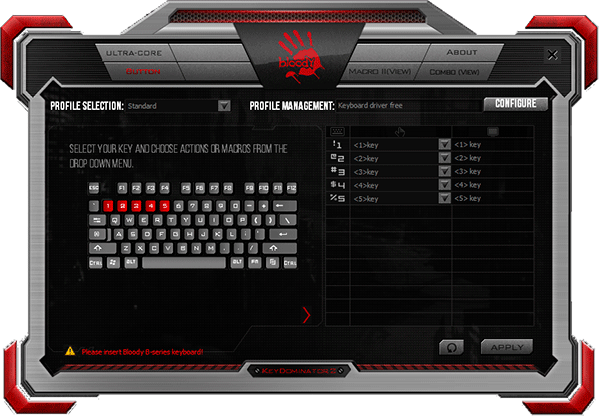 Software KeyDominator 2 (teclado)